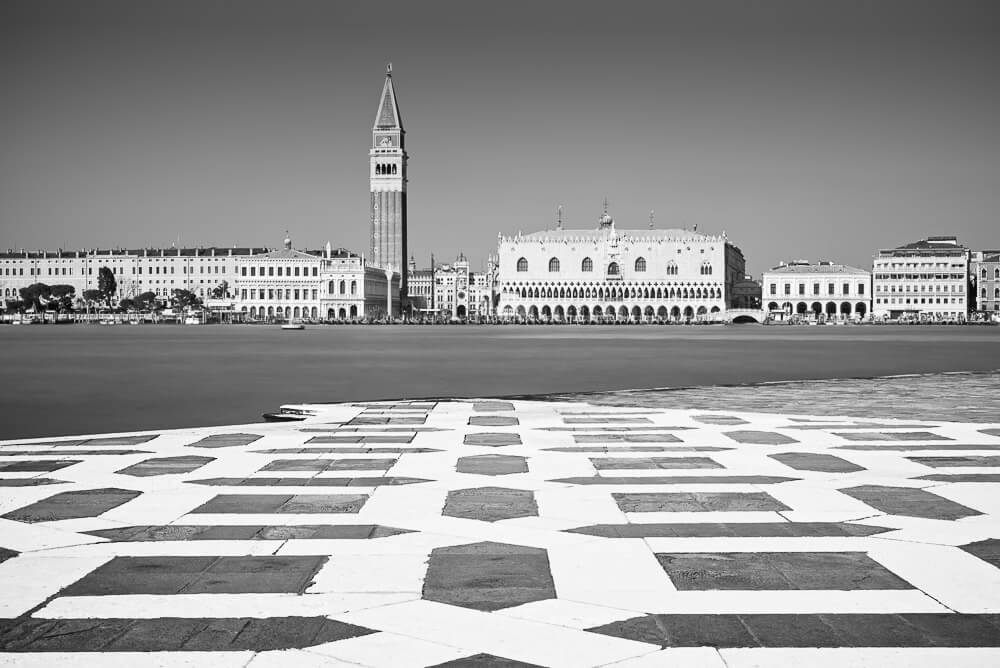 Campanile und Dogenpalast von der Insel San Giorgio Maggiore aus gesehen
