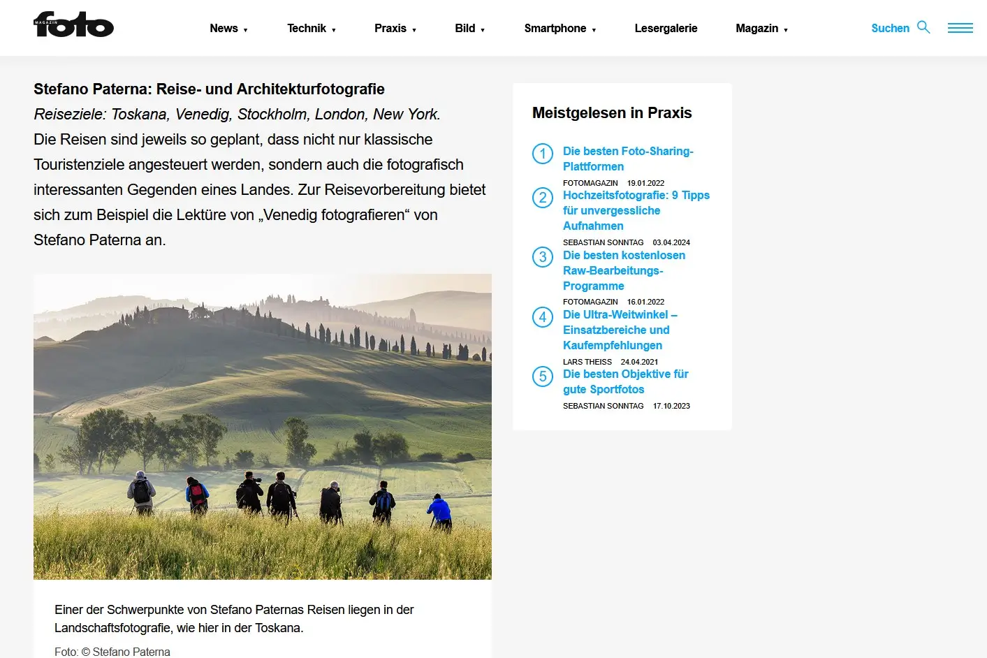 Offizieller Bericht auf der Webseite des fotoMAGAZINS nachlesen